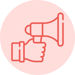 Digital image of a megaphone